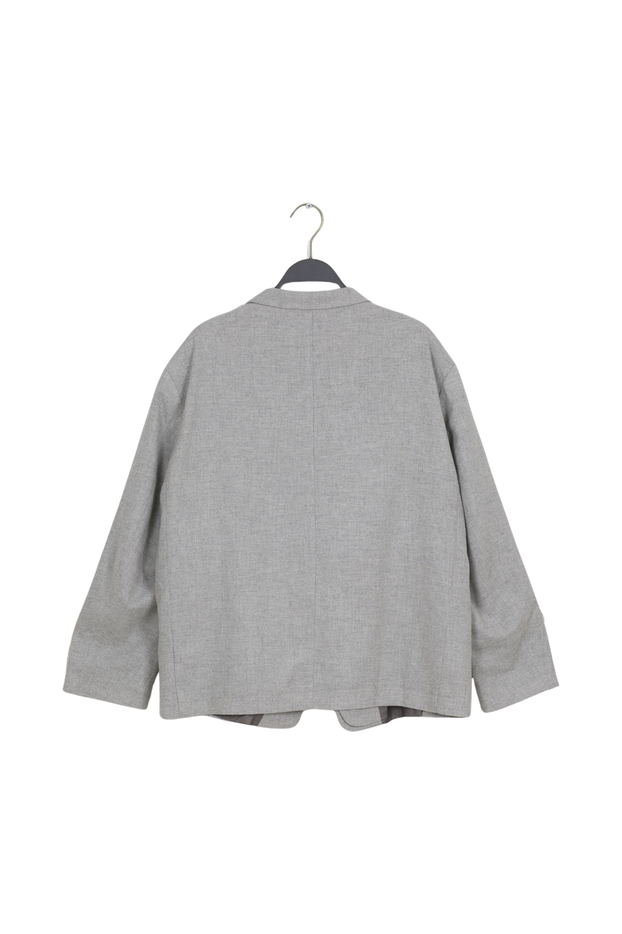 PreLoved Ethena - Drapy tailoring jacket I Grey melange - L/XL