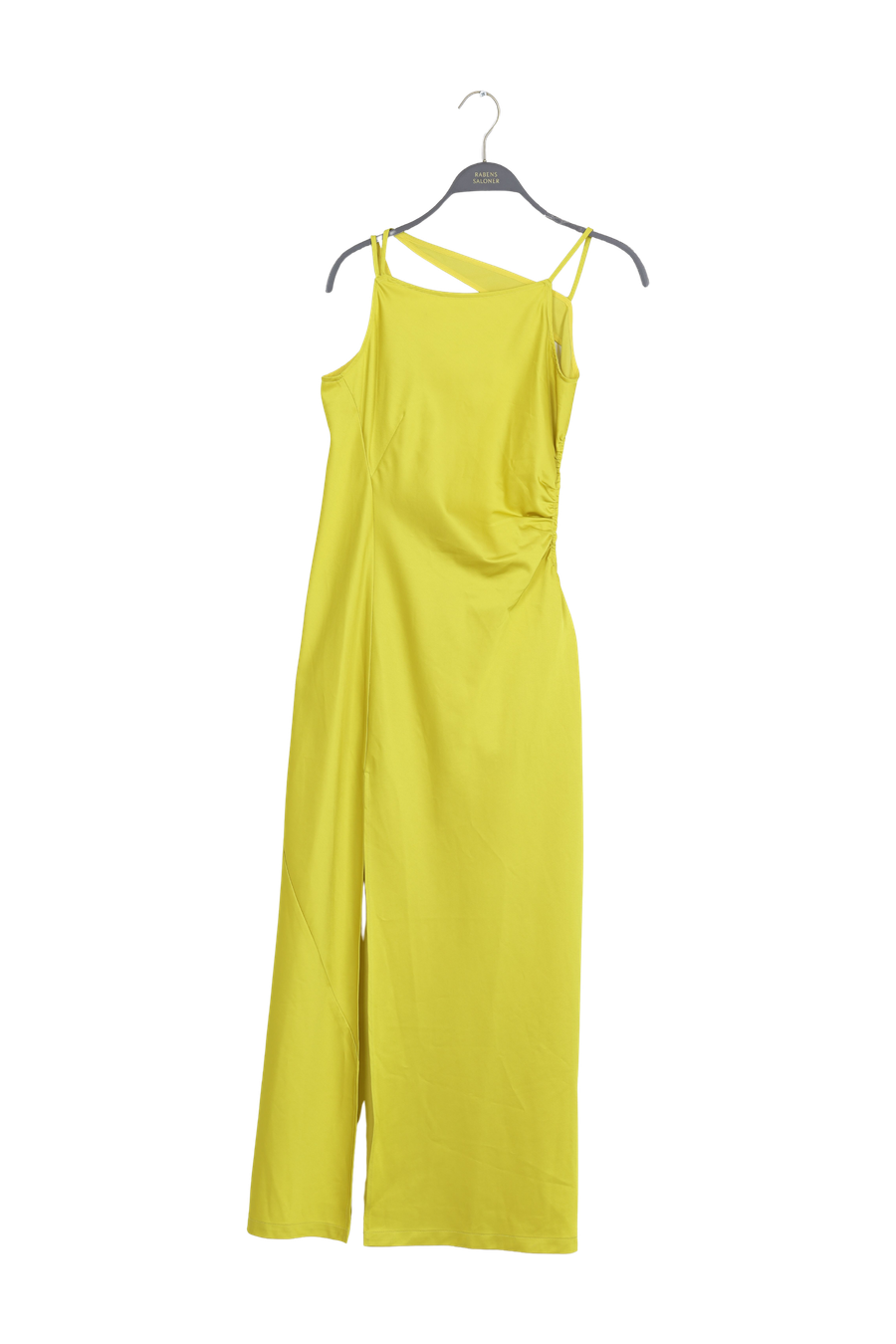 PreLoved Pandora - Techno drape fitted dress I Acid yellow - XS