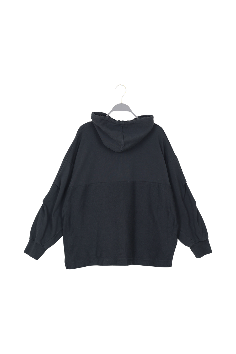 PreLoved Sevilla - Loop back hoodie I Caviar Black - XS/S
