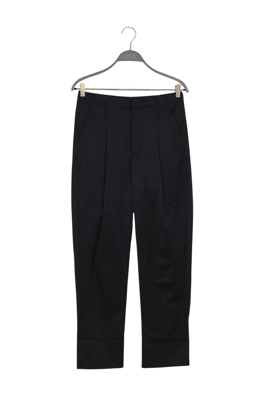 PreLoved Raina - Cotton fusion pleat pants I Pirate black - XS