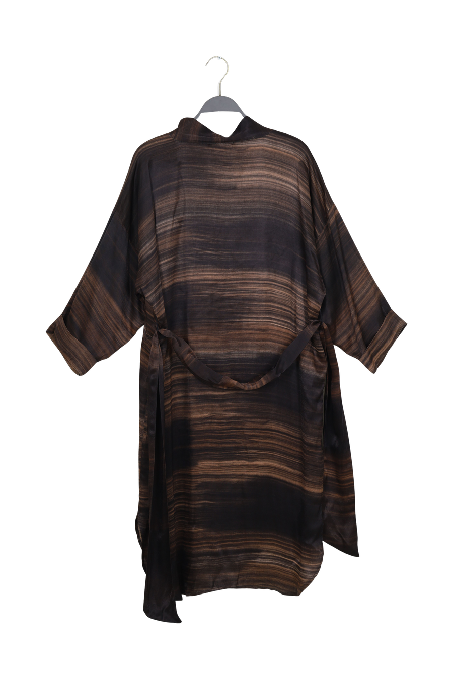 PreLoved Cammi - Shadow kaftan dress I Hazelnut combo - S/M