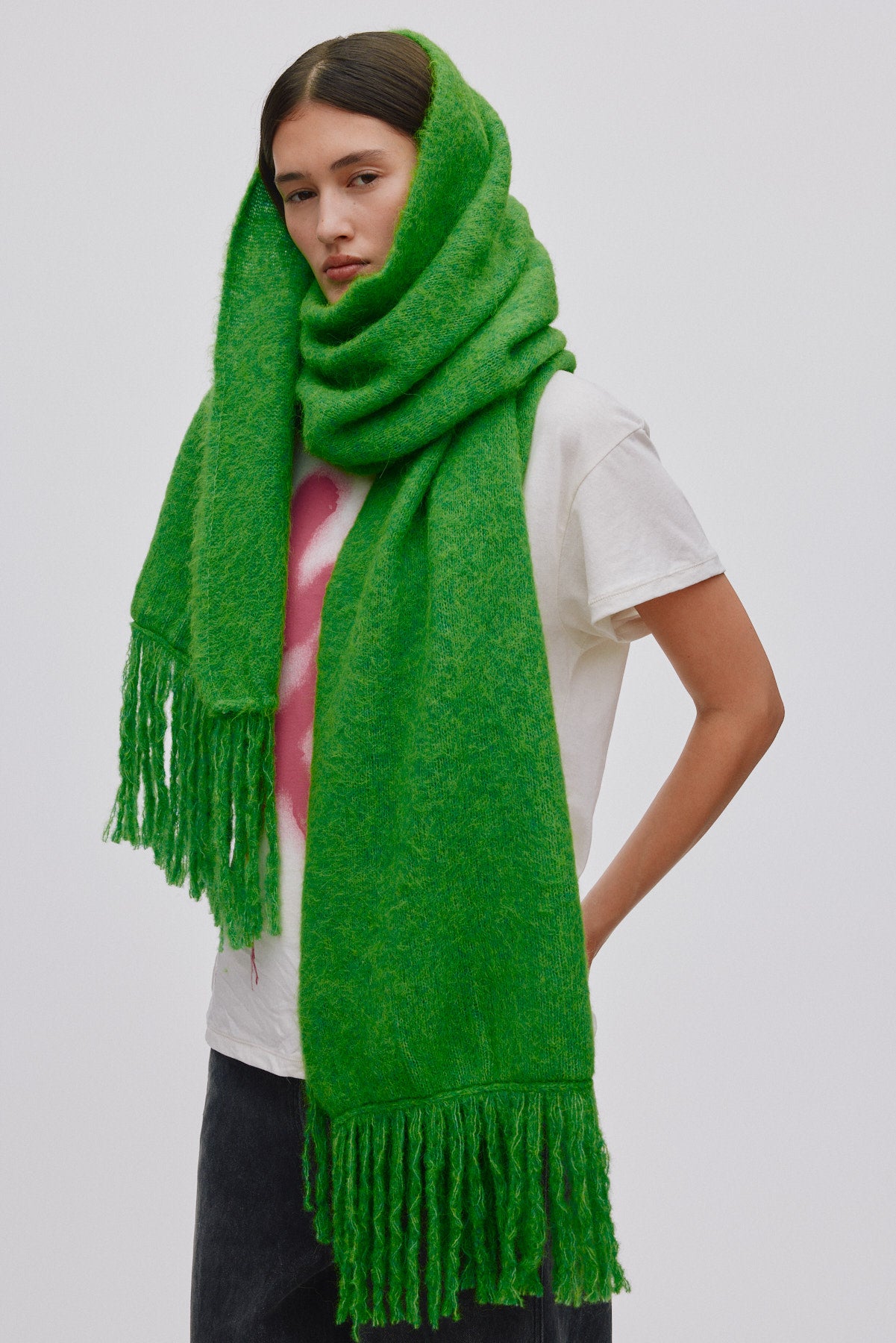 Superlight knit scarf - Birla I Viper green
