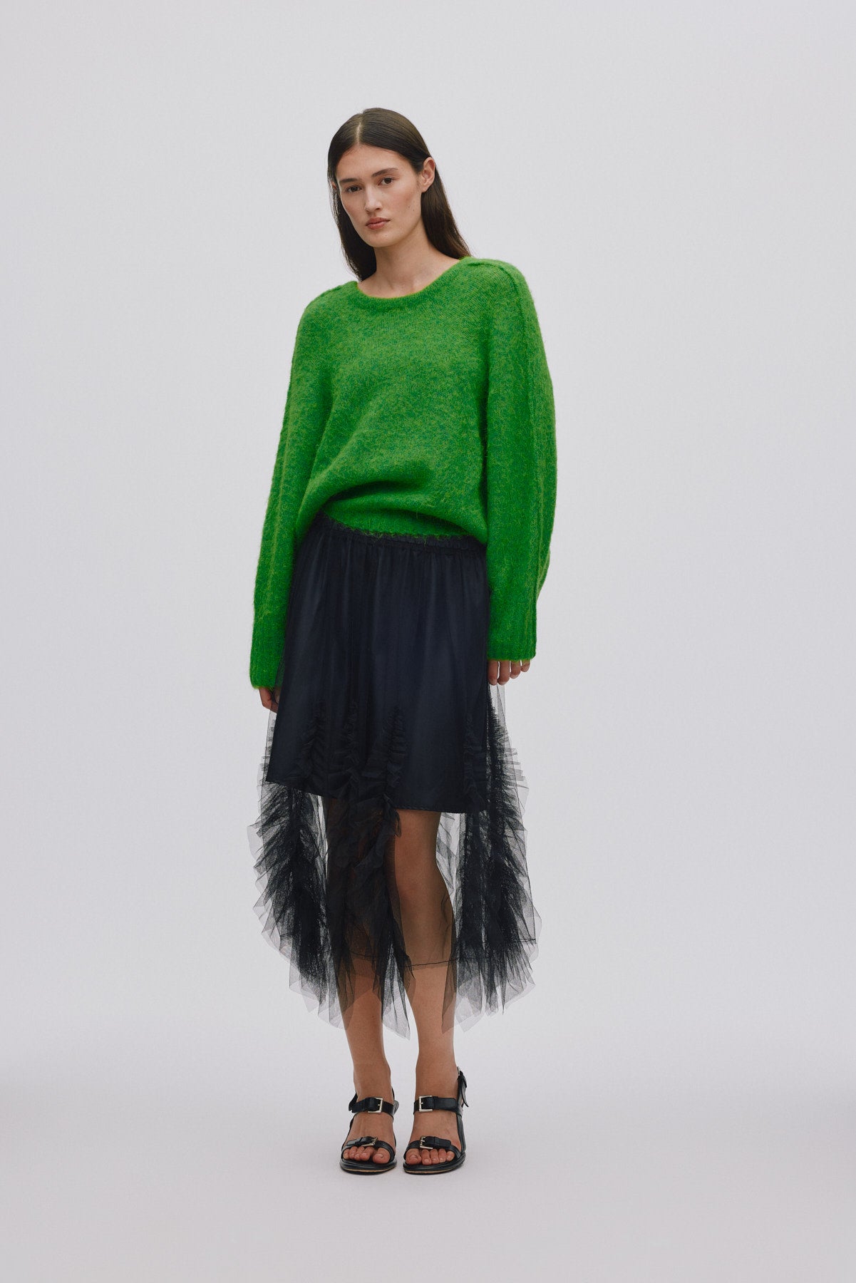 Superlight boxy sweater - Beka I Viper green