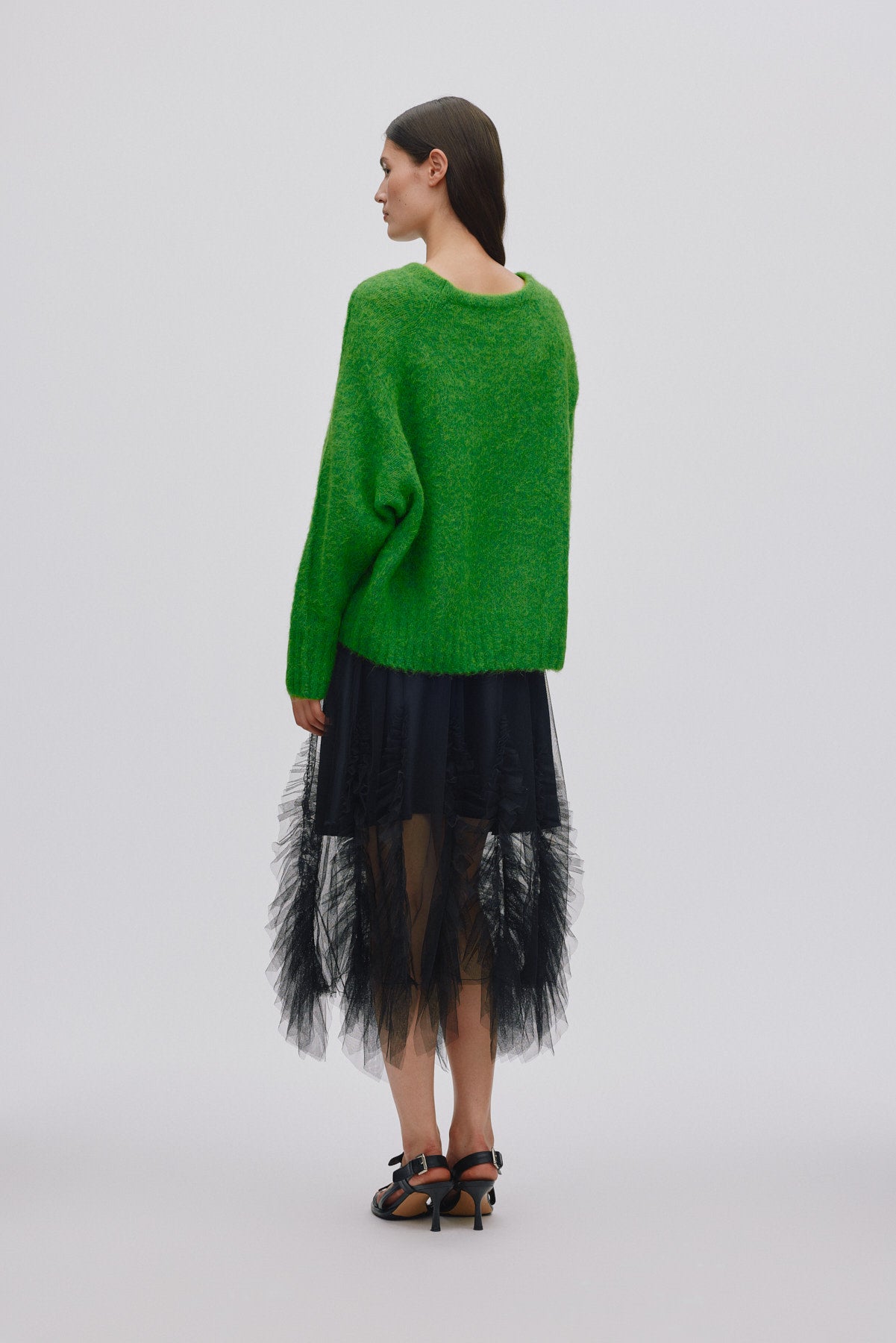 Superlight boxy sweater - Beka I Viper green