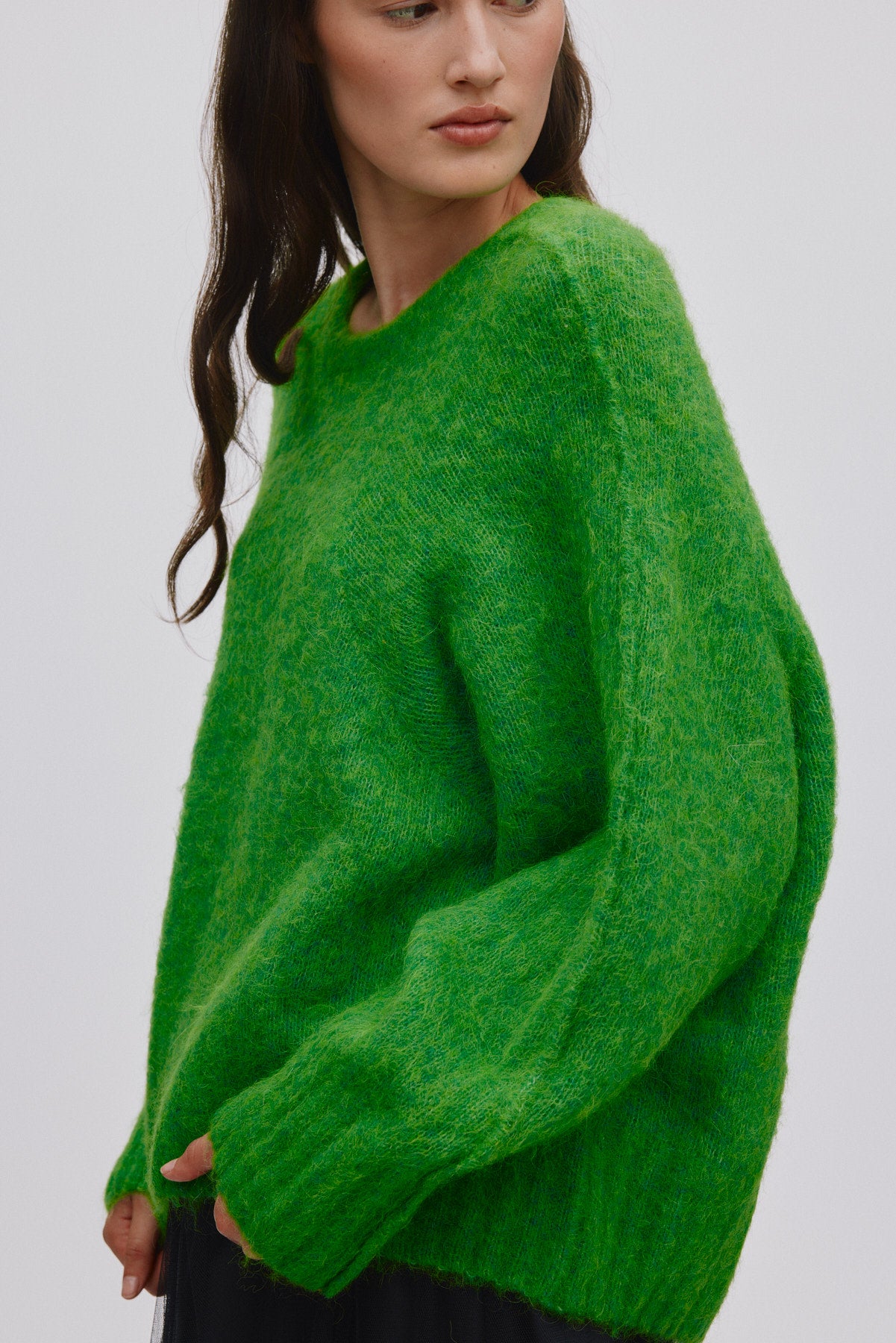 Superlight boxy sweater - Beka I Viper green