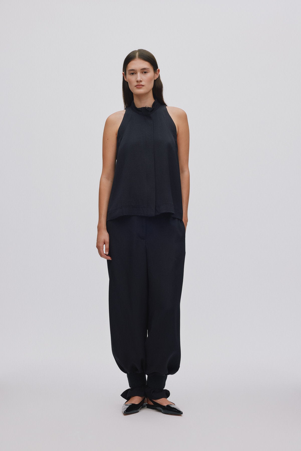 Grossgrain halter top - Kaley I Black