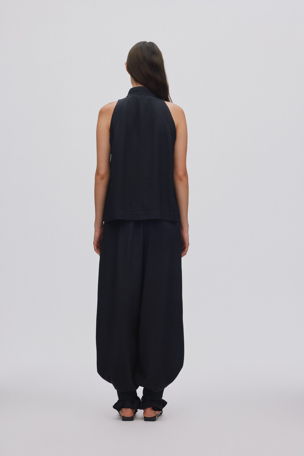 Grossgrain halter top - Kaley I Black