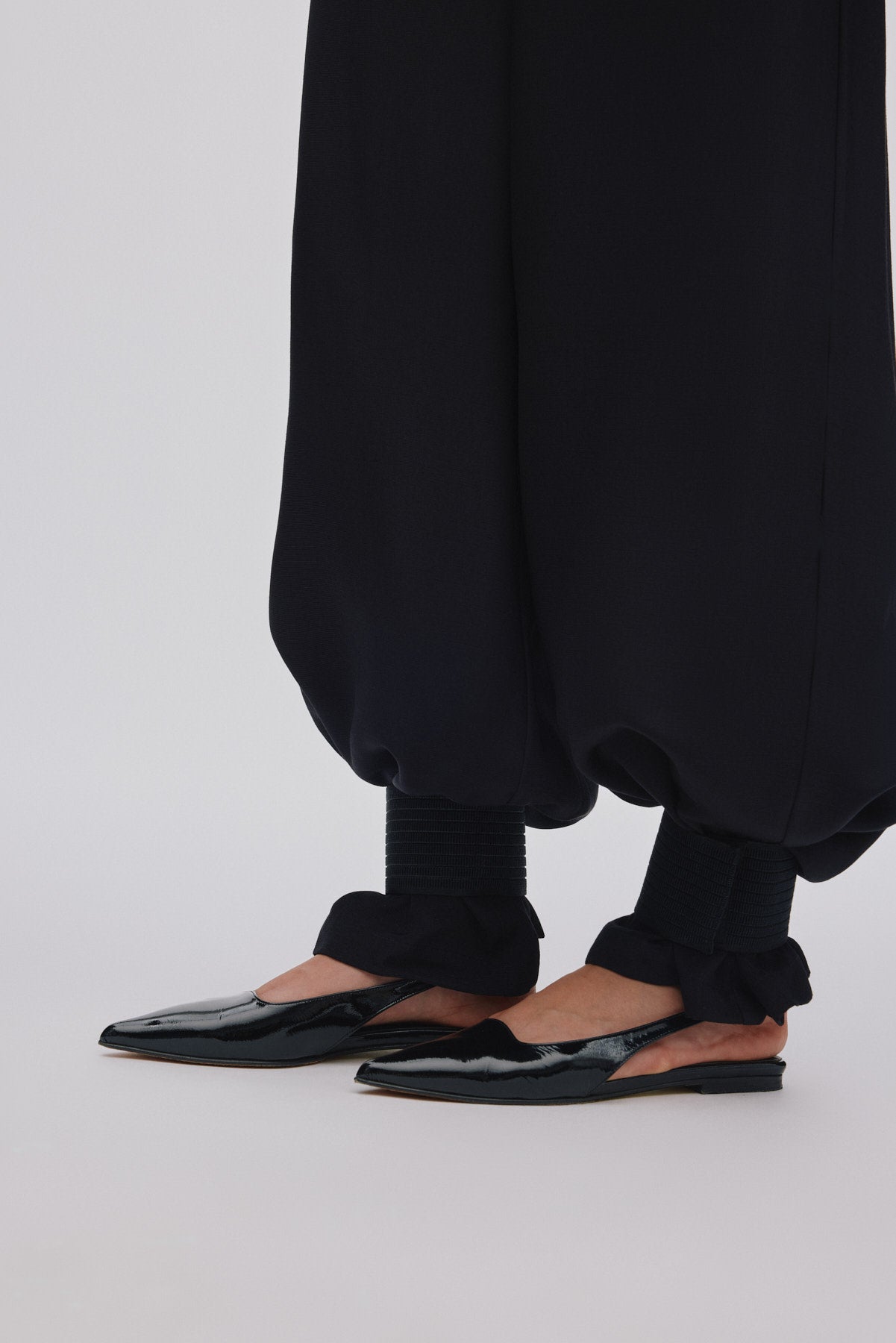 Grossgrain cuff detail pants - Dalvina I Black