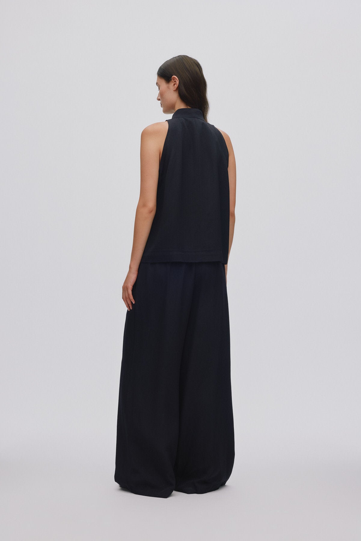 Grossgrain halter top - Kaley I Black
