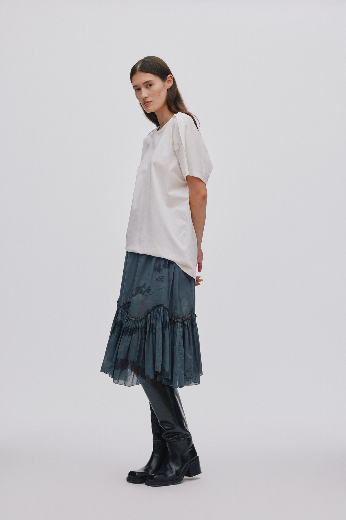 Cosmic midi skirt - Arijana I Anthracite combo
