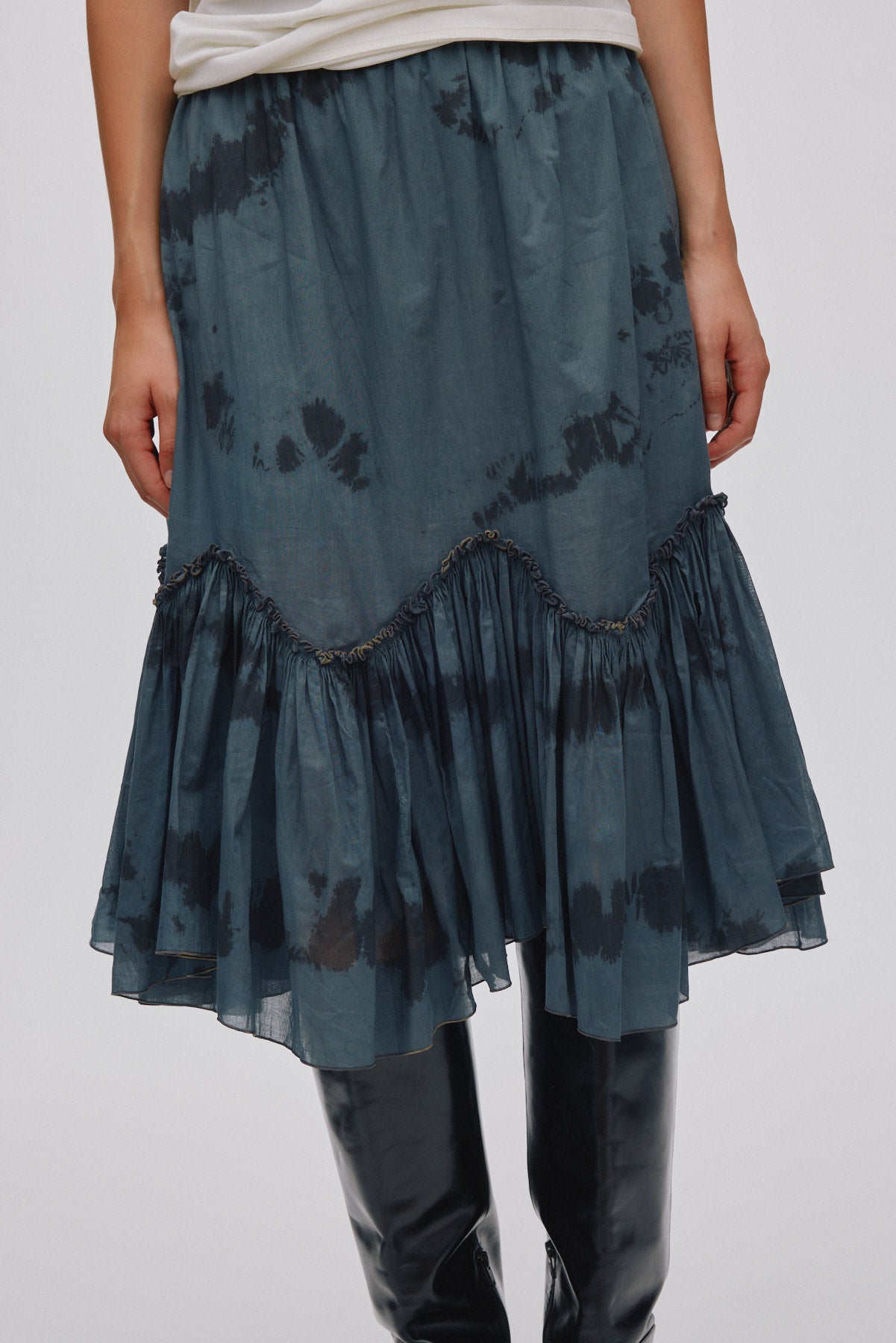 Cosmic midi skirt - Arijana I Anthracite combo
