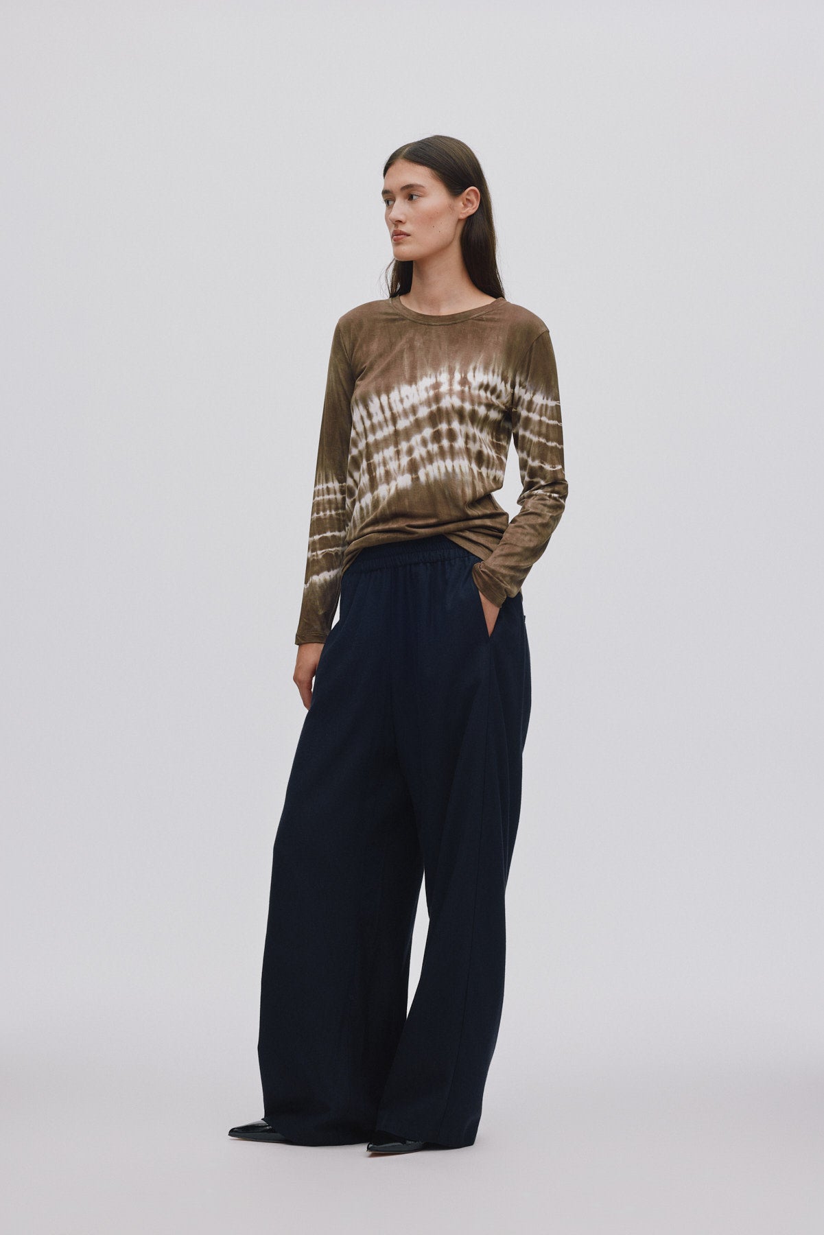 Drapy tailoring relaxed pants - Everdeen I Midnight