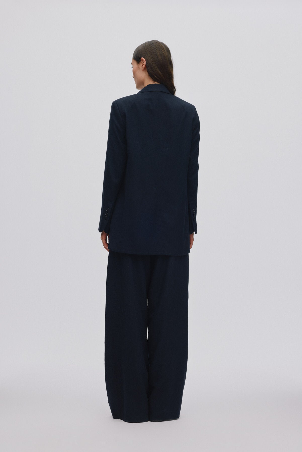 Drapy tailoring relaxed pants - Everdeen I Midnight