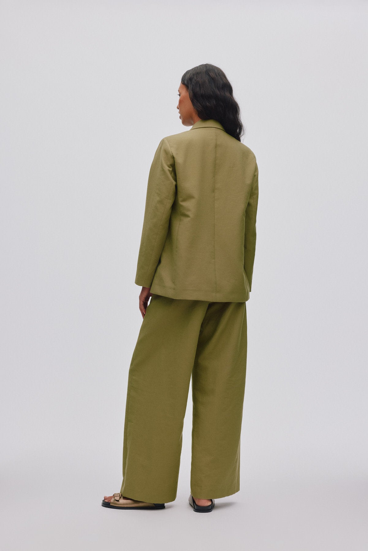 Everdeen - Soft tailoring relaxed pants I Pale Khaki