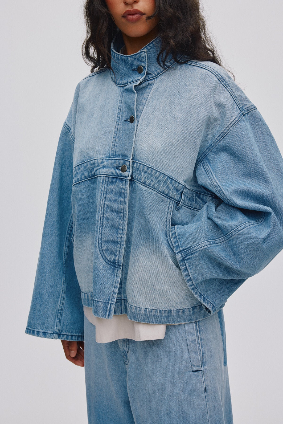 Donela - Denim jacket I Light washed denim