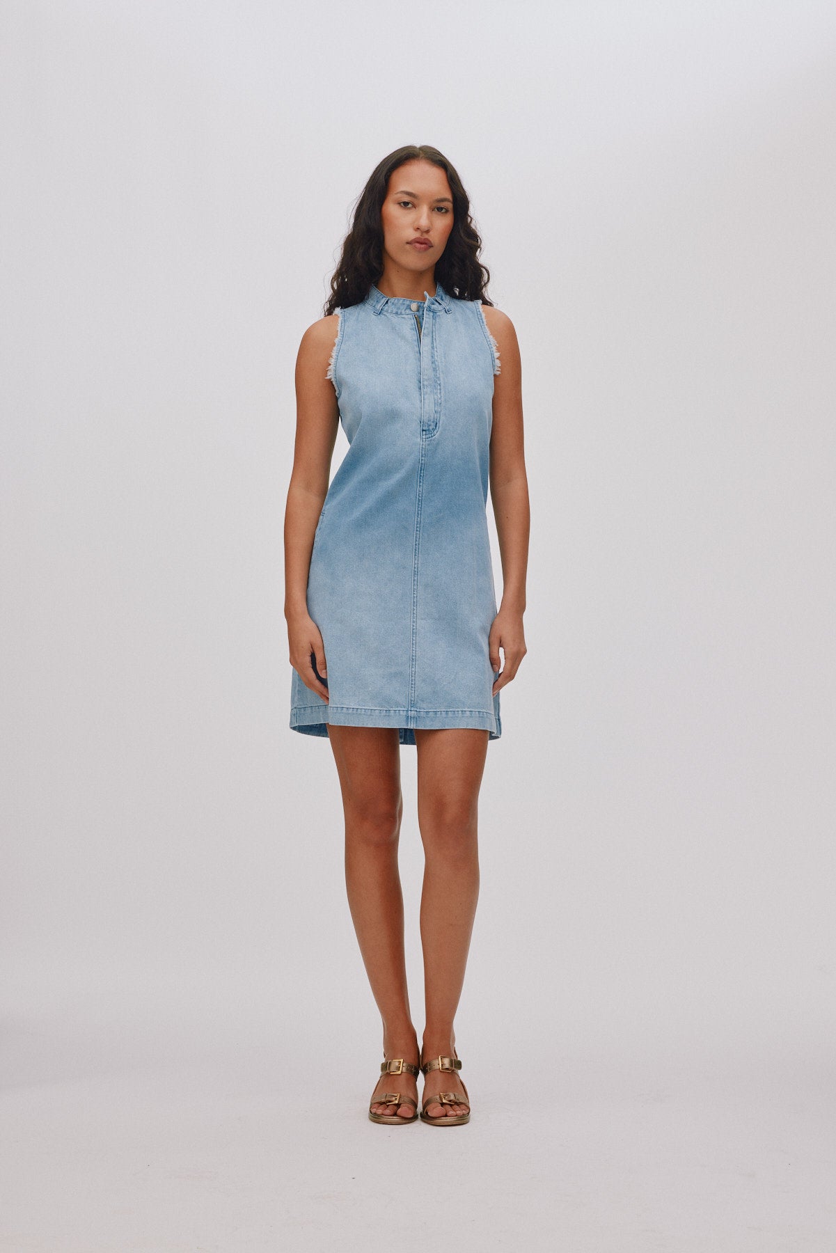Fee - Light denim dress I Light washed denim
