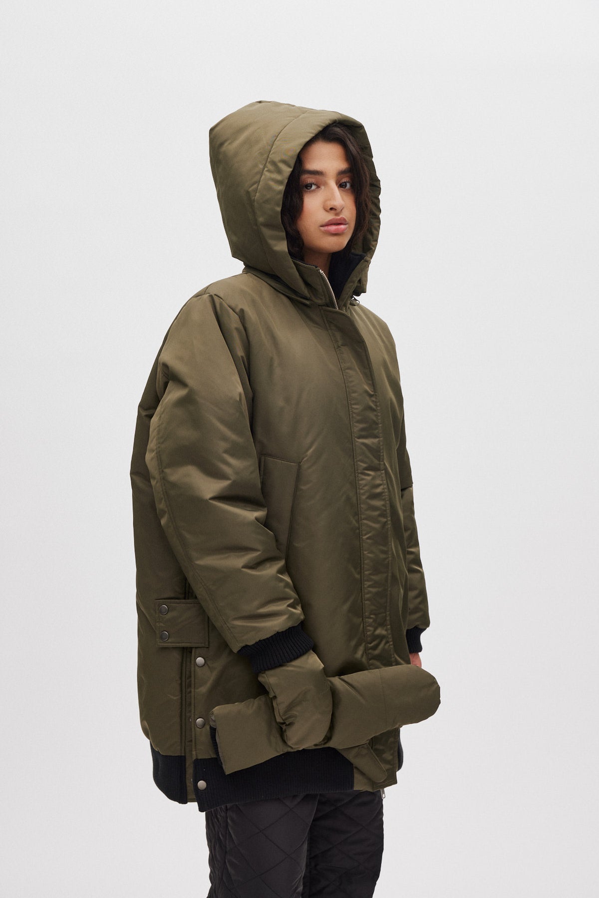 Siif - Padded tech coat I Olive night
