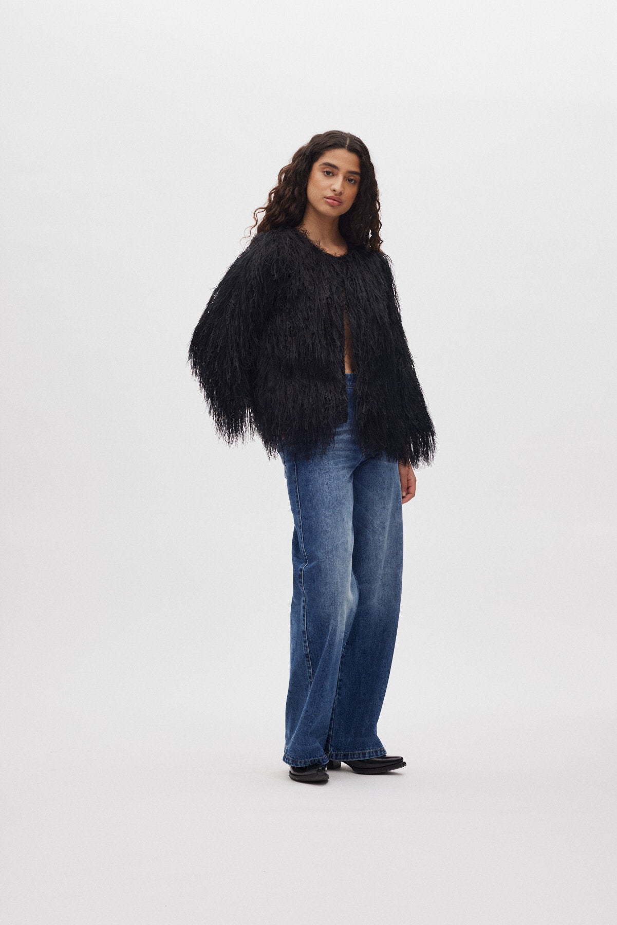 Safi - Plume blouse I PRE-ORDER I Black