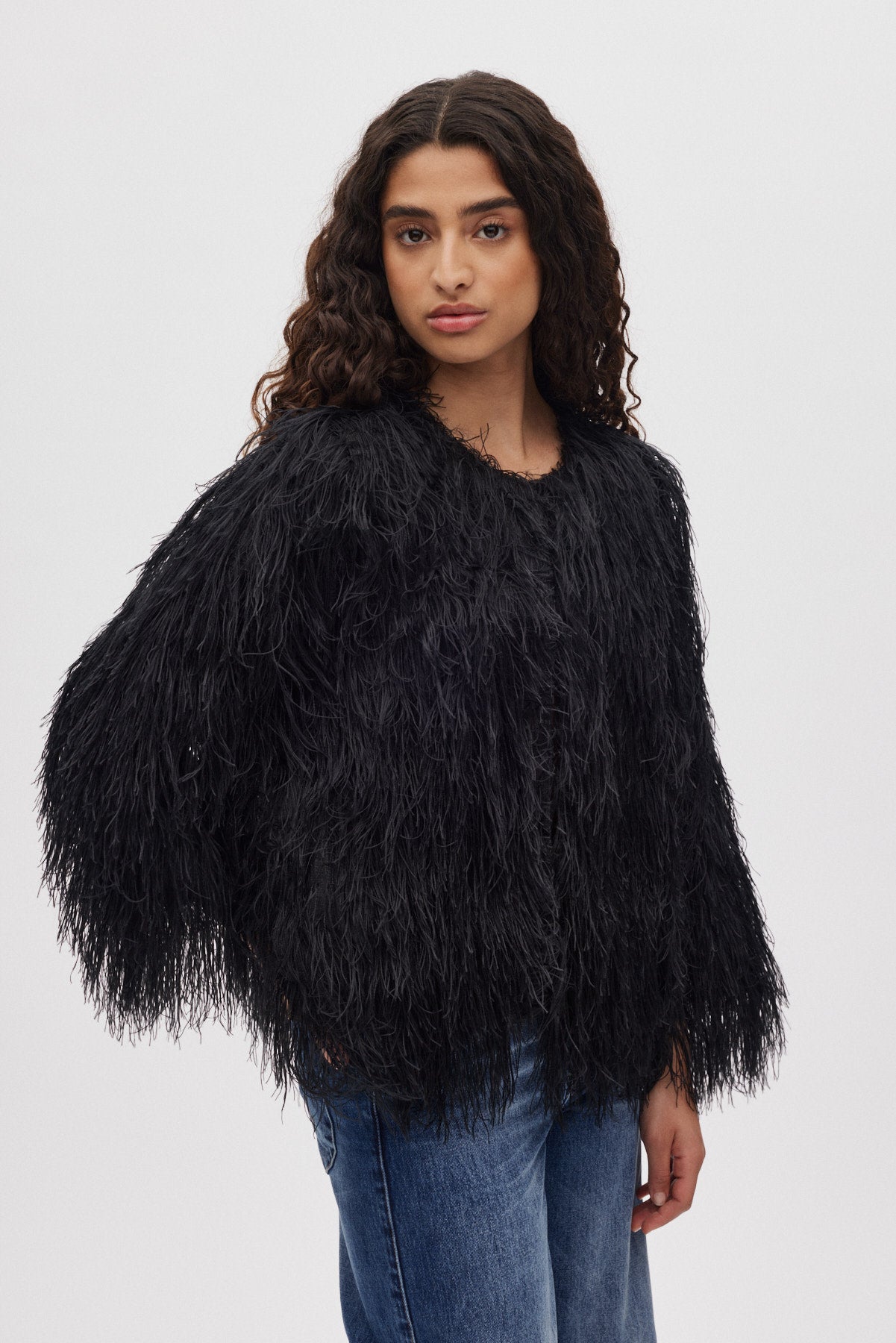 Safi - Plume blouse I PRE-ORDER I Black