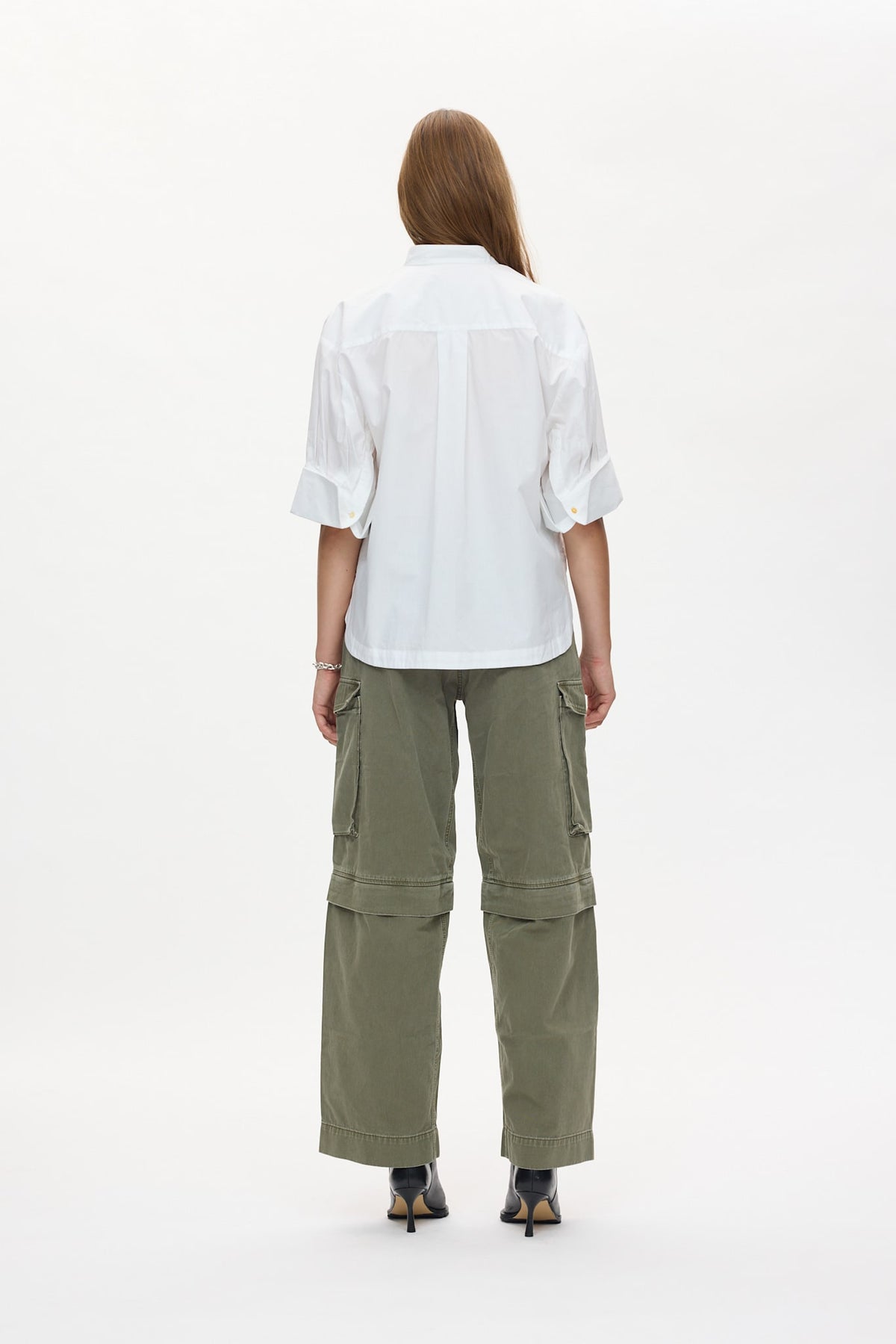 Seval - Poplin boxy shirt I White