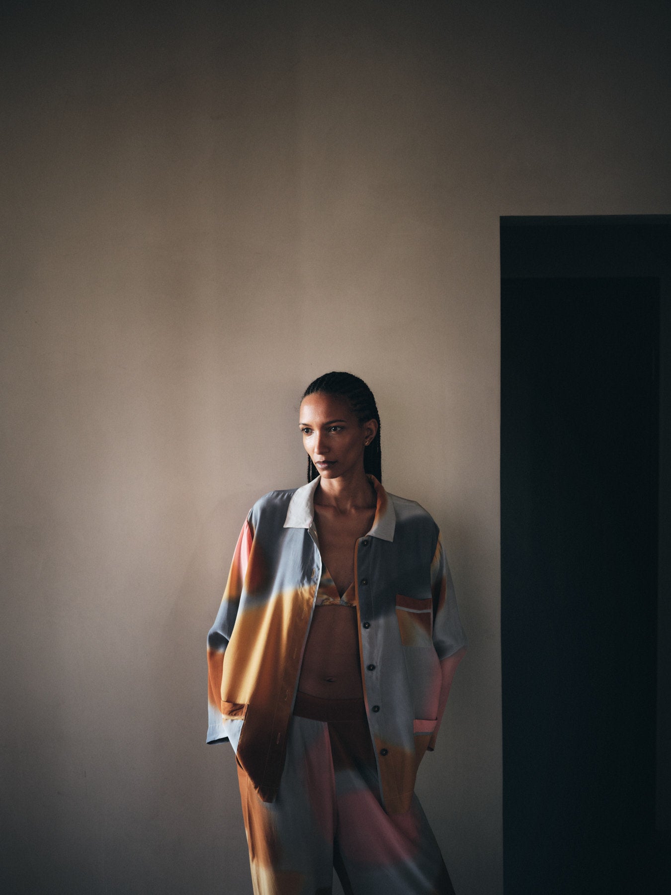 Anki - Water colour short jacket I Sunset combo