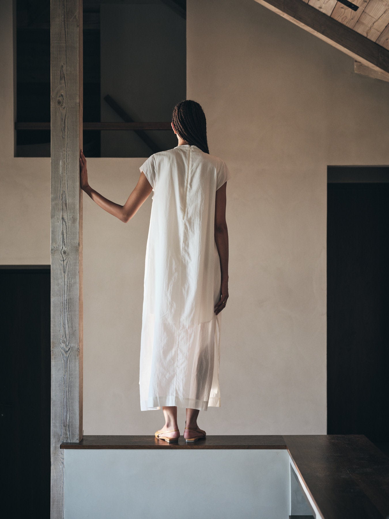Taya - Multi layer long dress I Bone