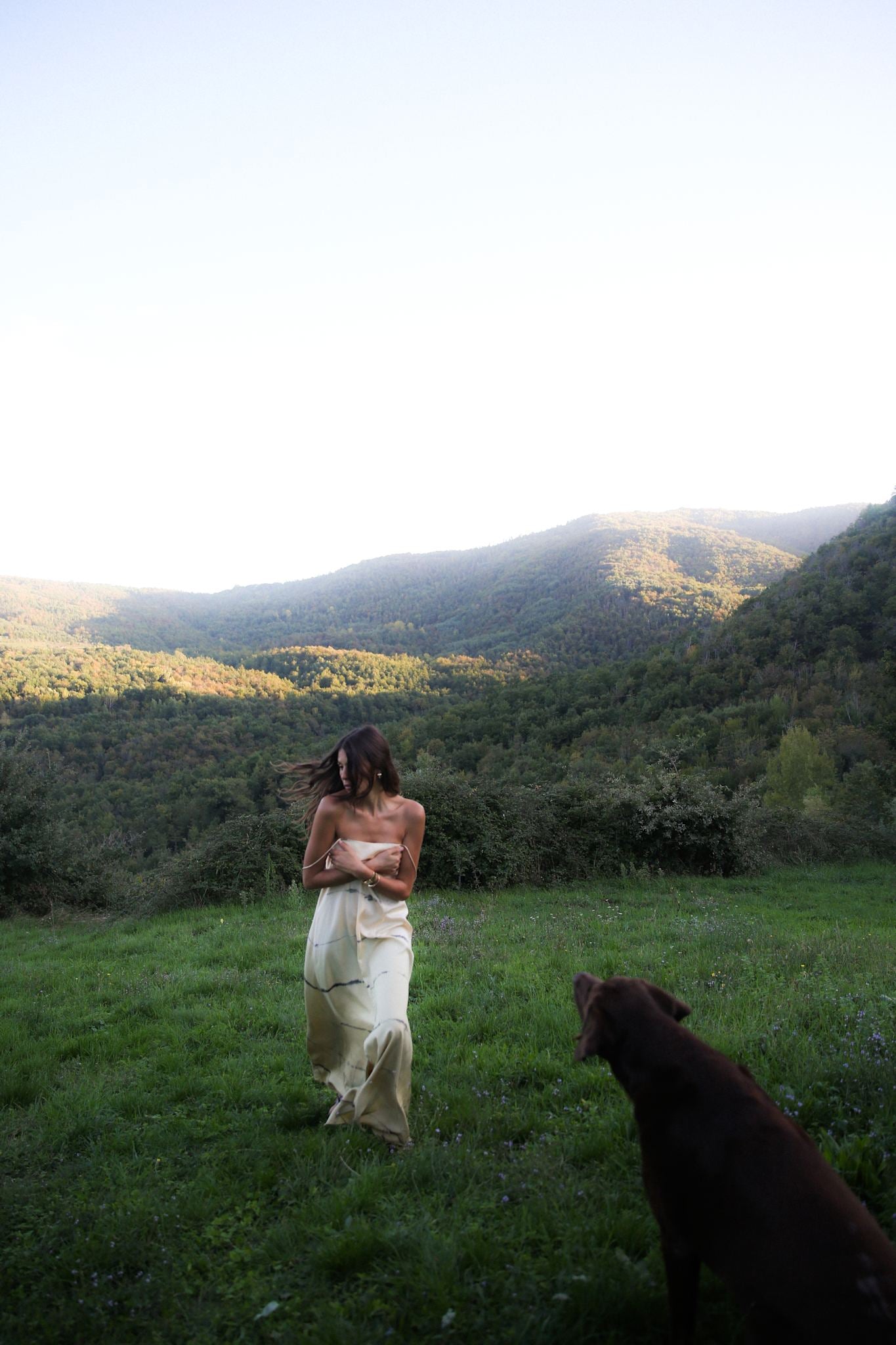 Hanny - Nuance string dress I Chocolate combo