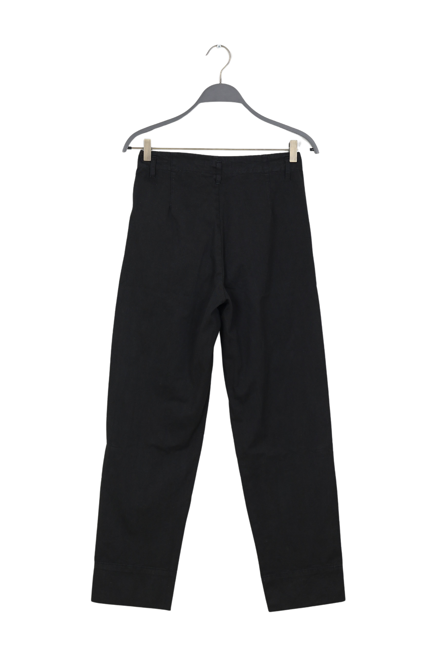 PreLoved Raina - Canvas light pleat pant I Faded black - XS