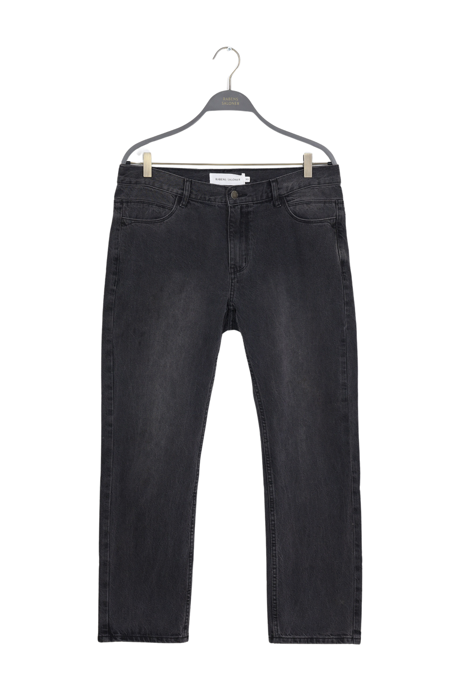 PreLoved Fine - Denim black cropped pants I Washed black denim - 30