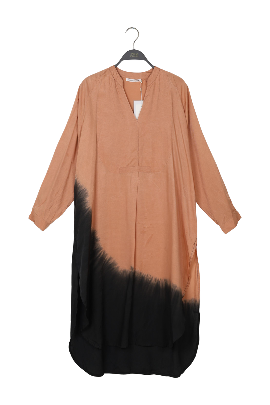 PreLoved Coastal over size shirt dress - Lareen I Black peachy combo - S/M