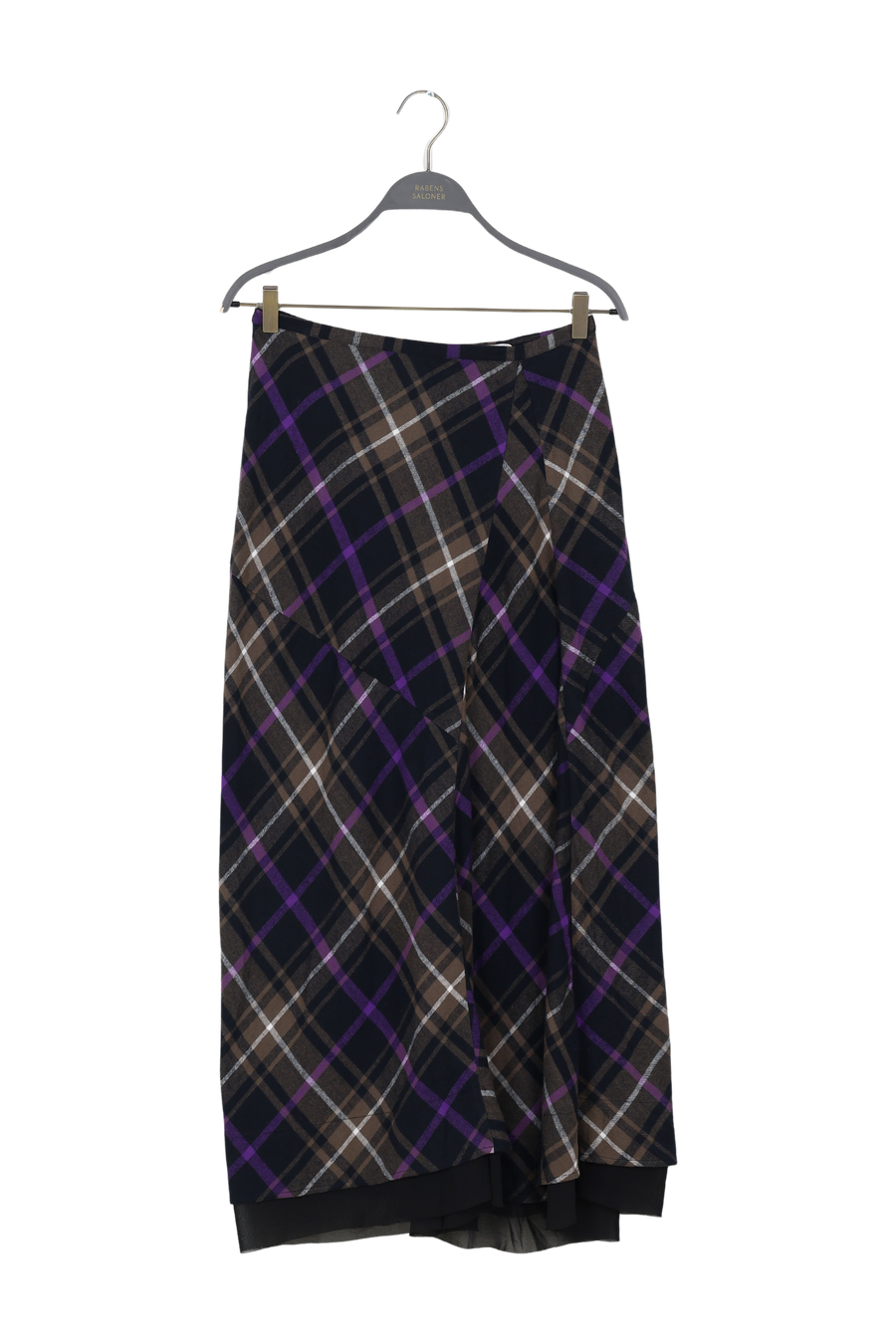 PreLoved Anemone - Giant check insert skirt I Purple check combo - S