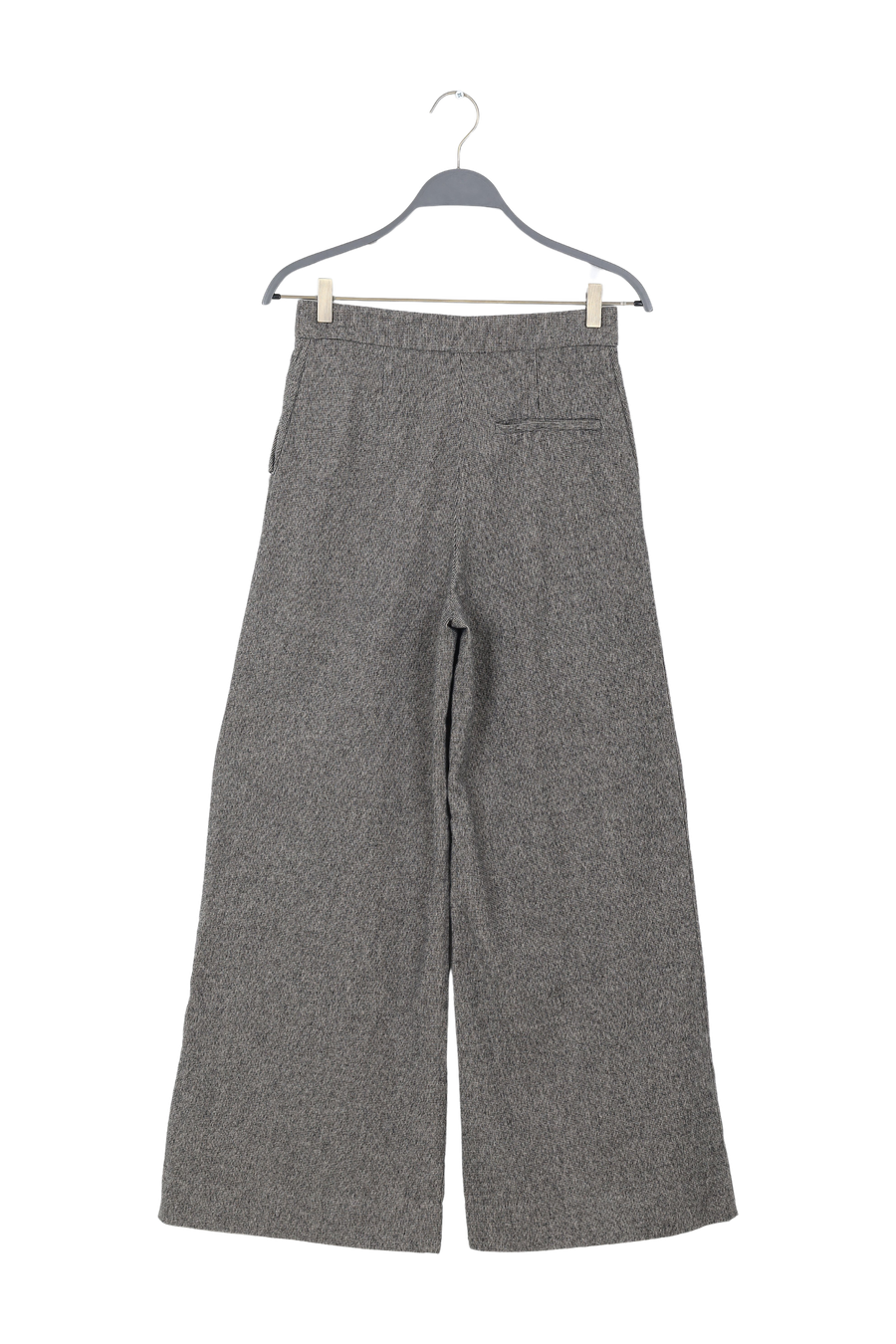 PreLoved Inja - Mini check wide leg pants I Coffee check - XS