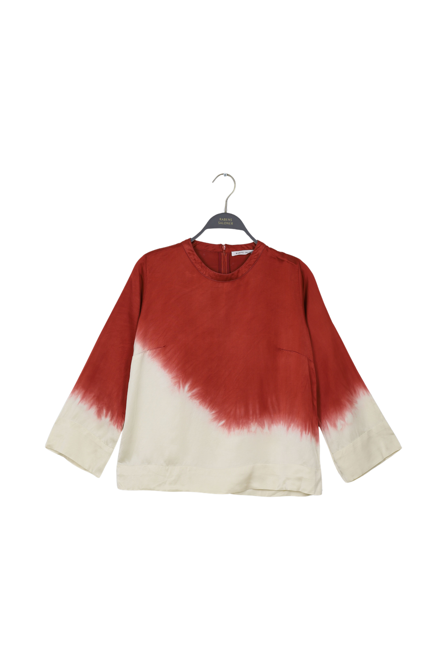PreLoved Coastal 3/4 sleeve top - Herta I Burgundy chalk combo - XS