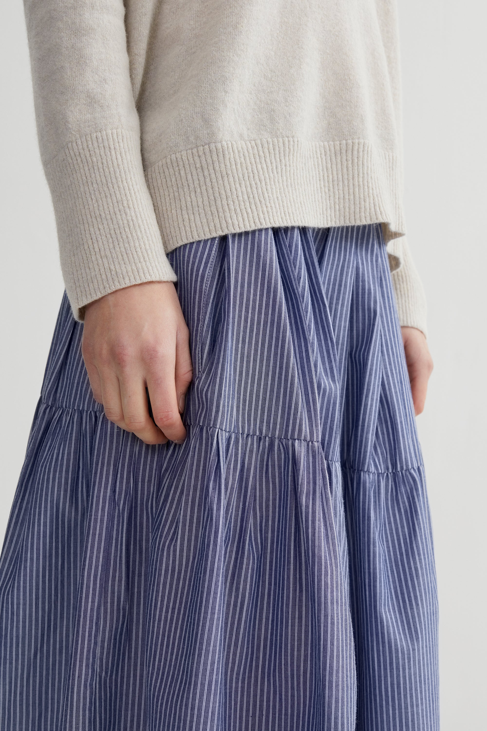 PreLoved Kayo - Stripe shirt skirt - M