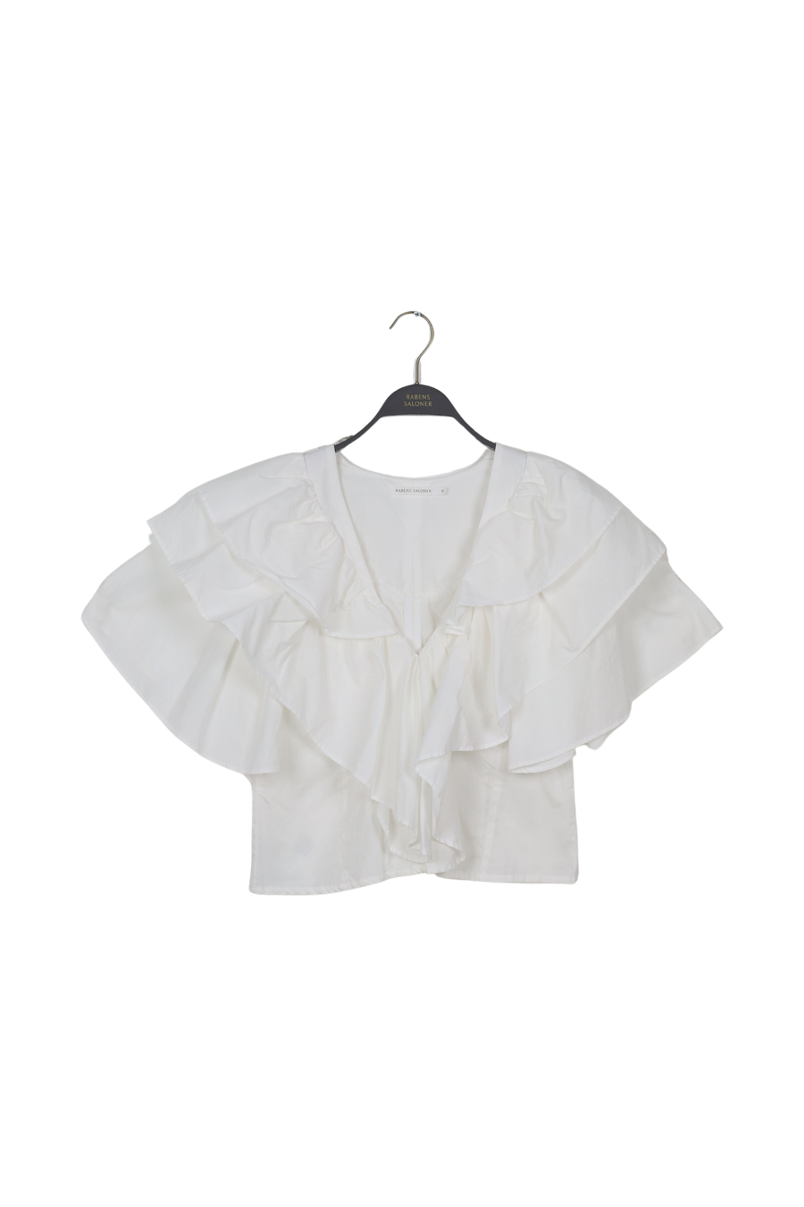 PreLoved Luzia - Angled gather frill top - M