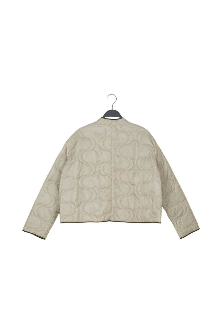 PreLoved Raisa - Pastel quilt jacket I Sand - L