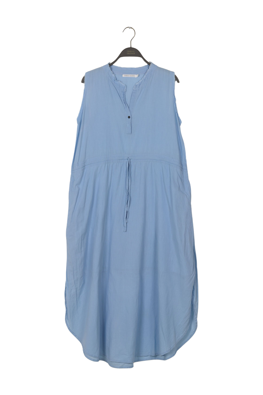 PreLoved Cotton drawstring dress - Vilde I Blue - S