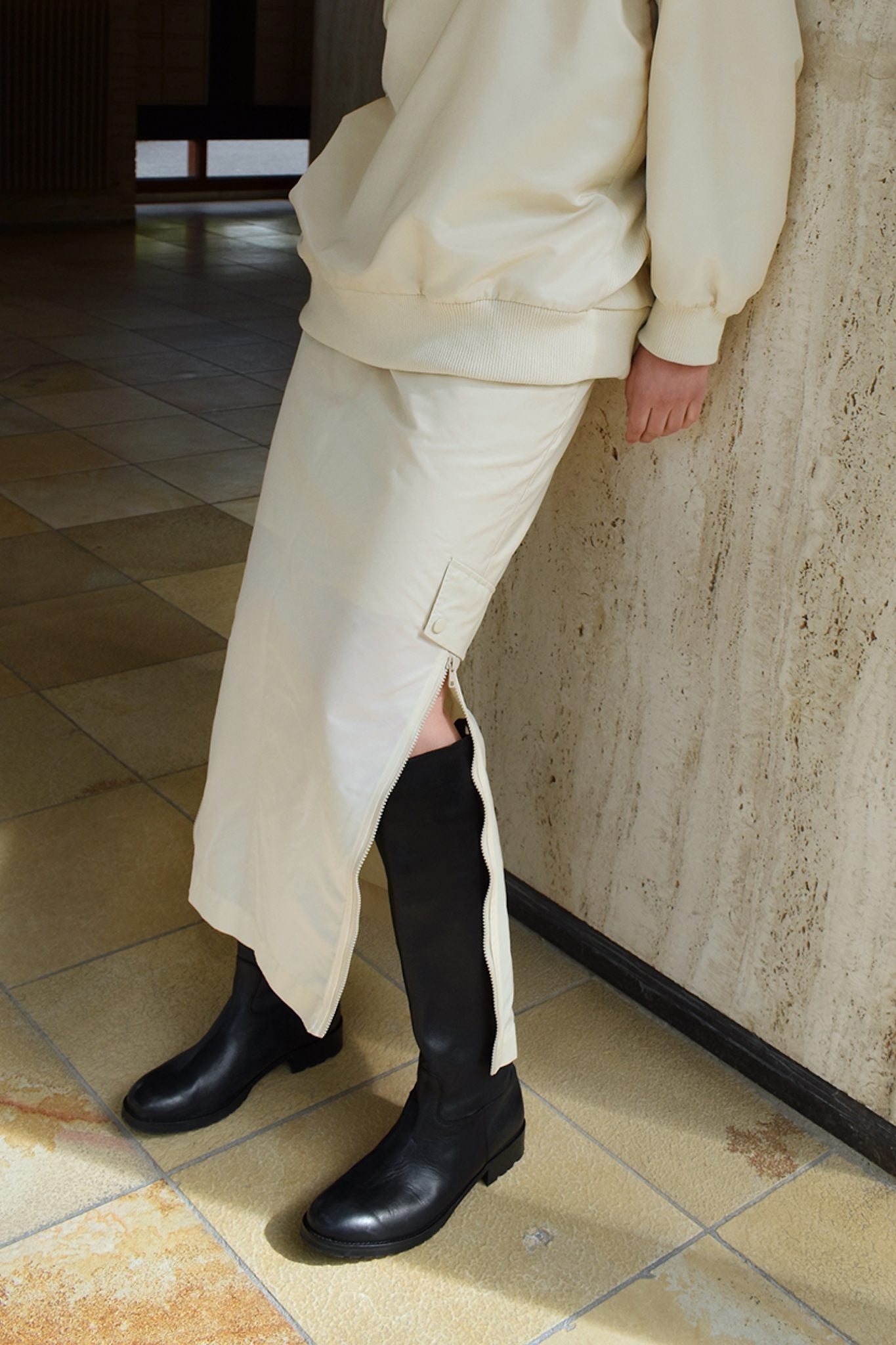 Marit - Leather riding boot I Black
