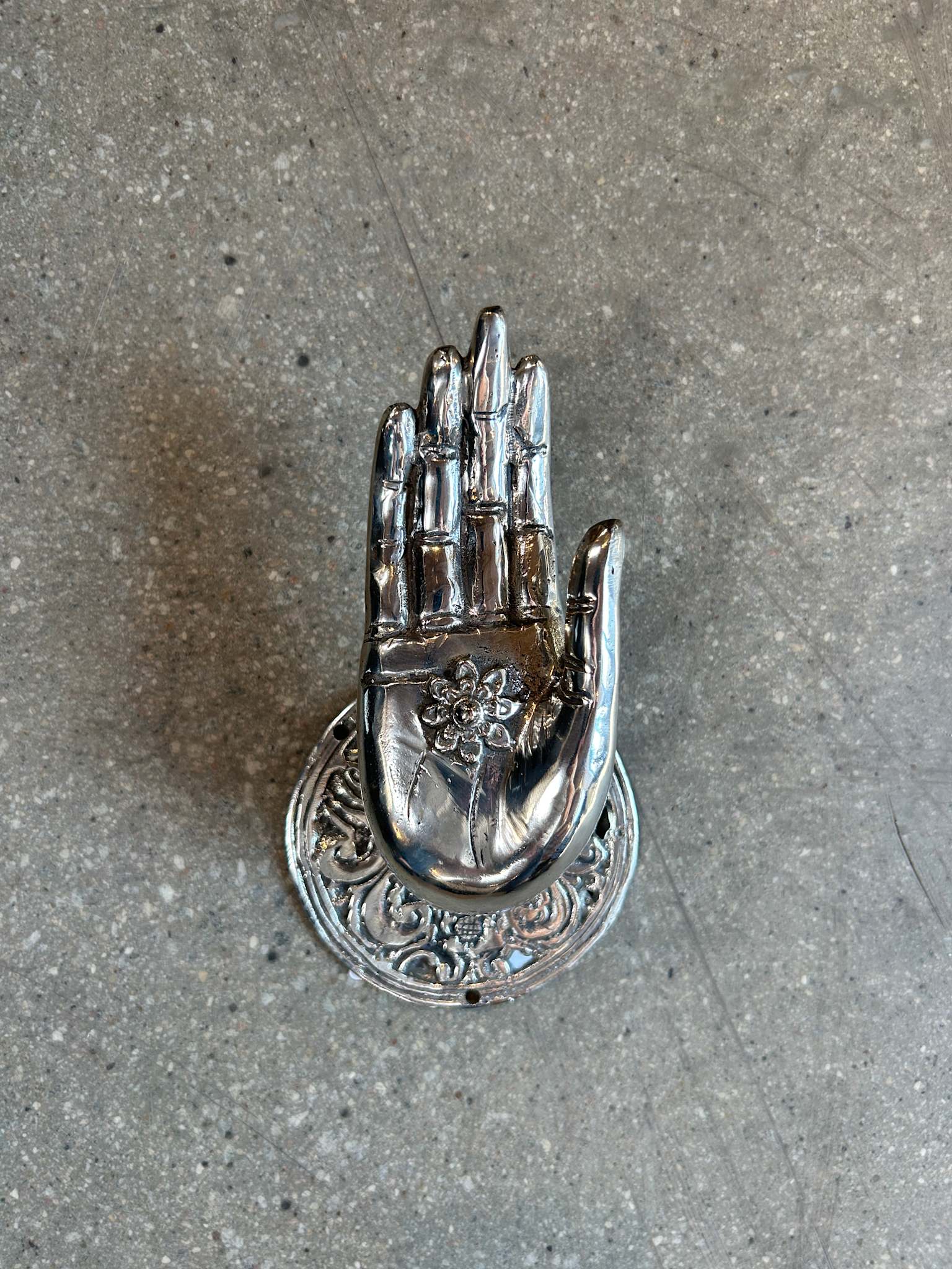 Decorative open hand - Hand I Silver
