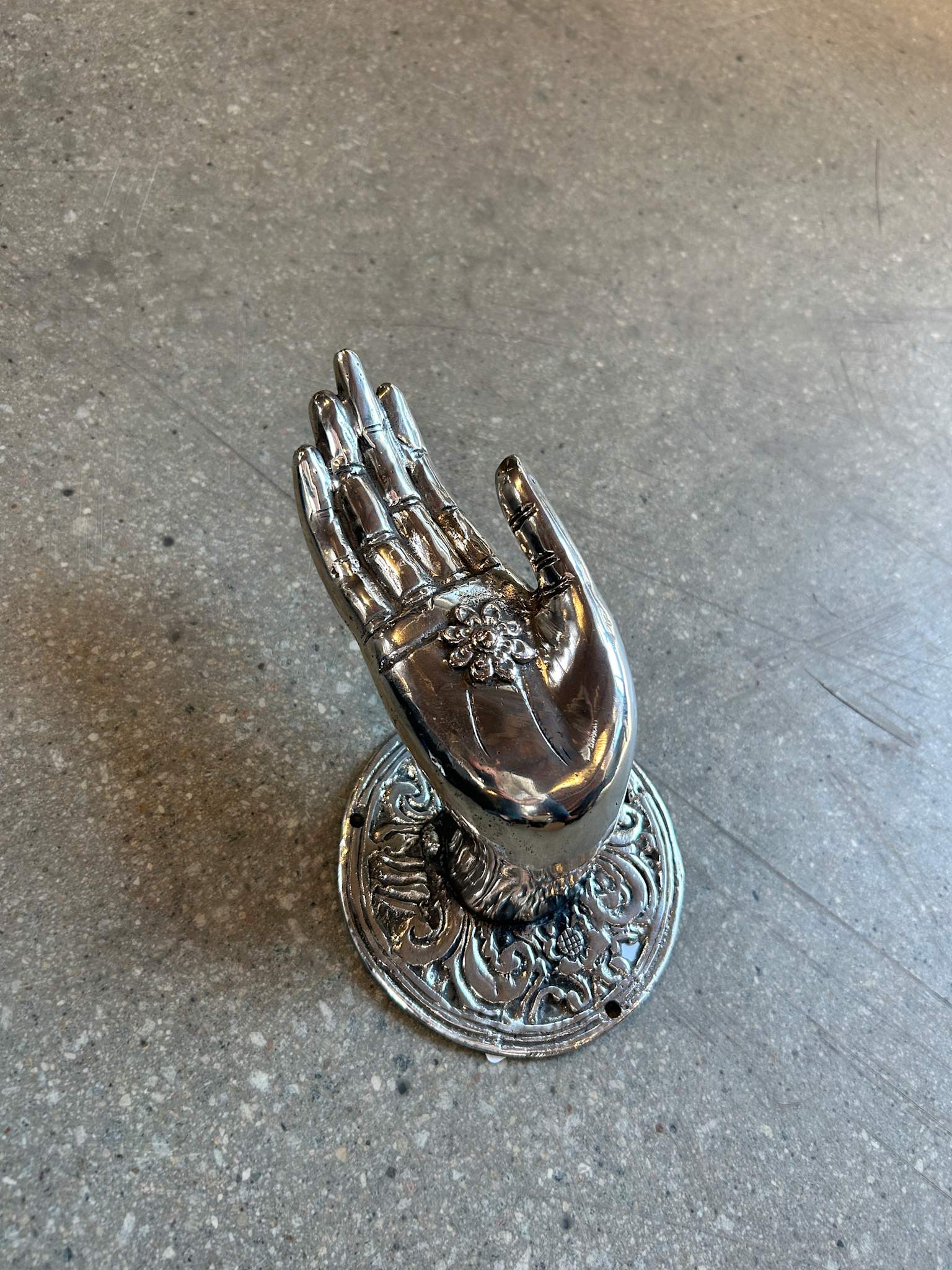 Decorative open hand - Hand I Silver