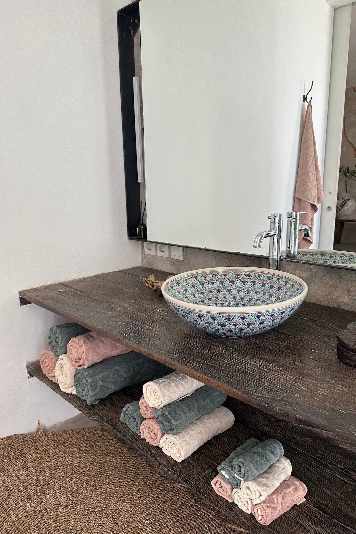 Washcloth - Monogram washcloth I Rose