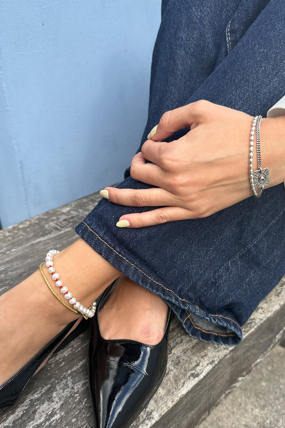 Tube Bead Anklet - Nafsu I Gold