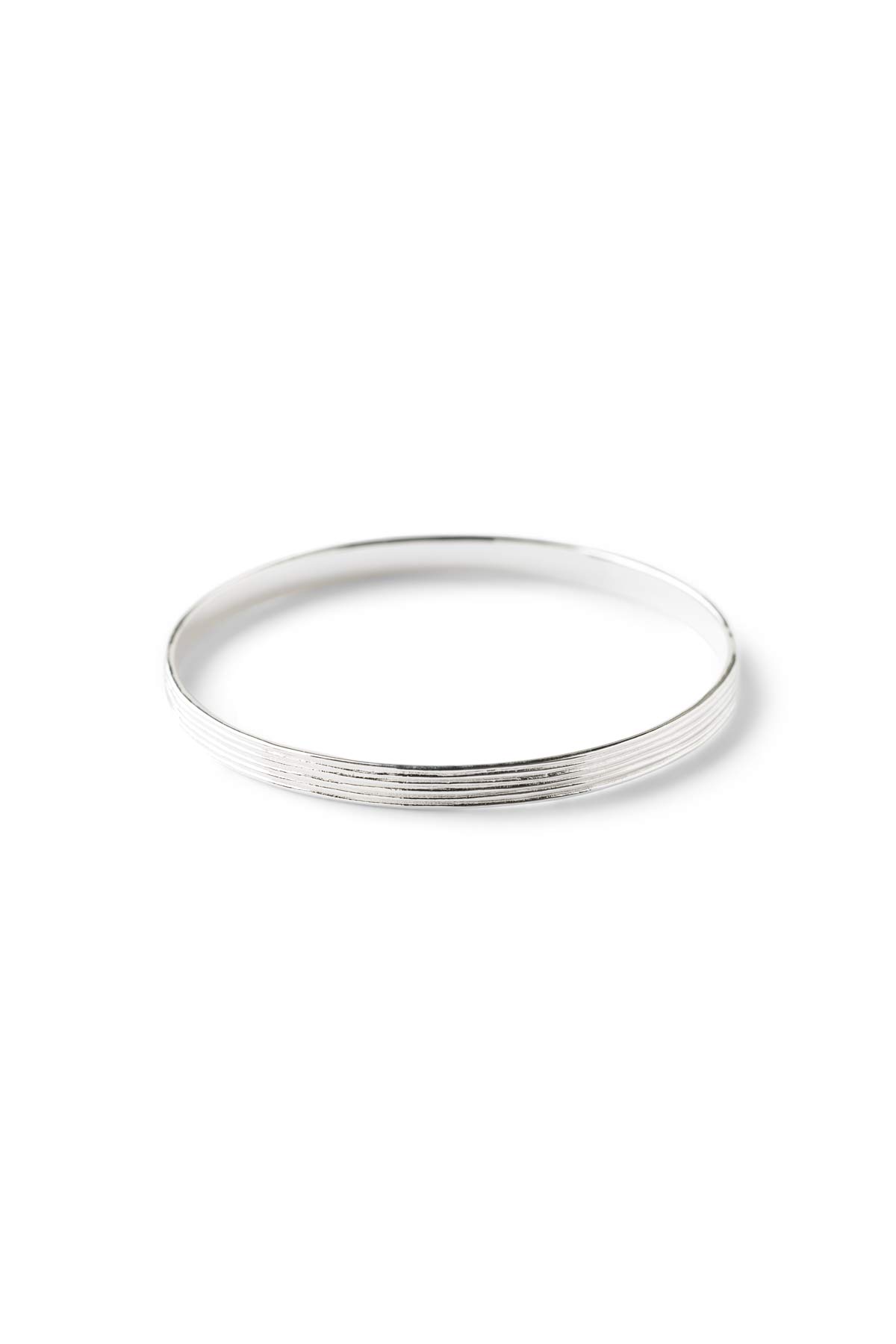 Carved slim bracelet - Rabens Momento I Silver