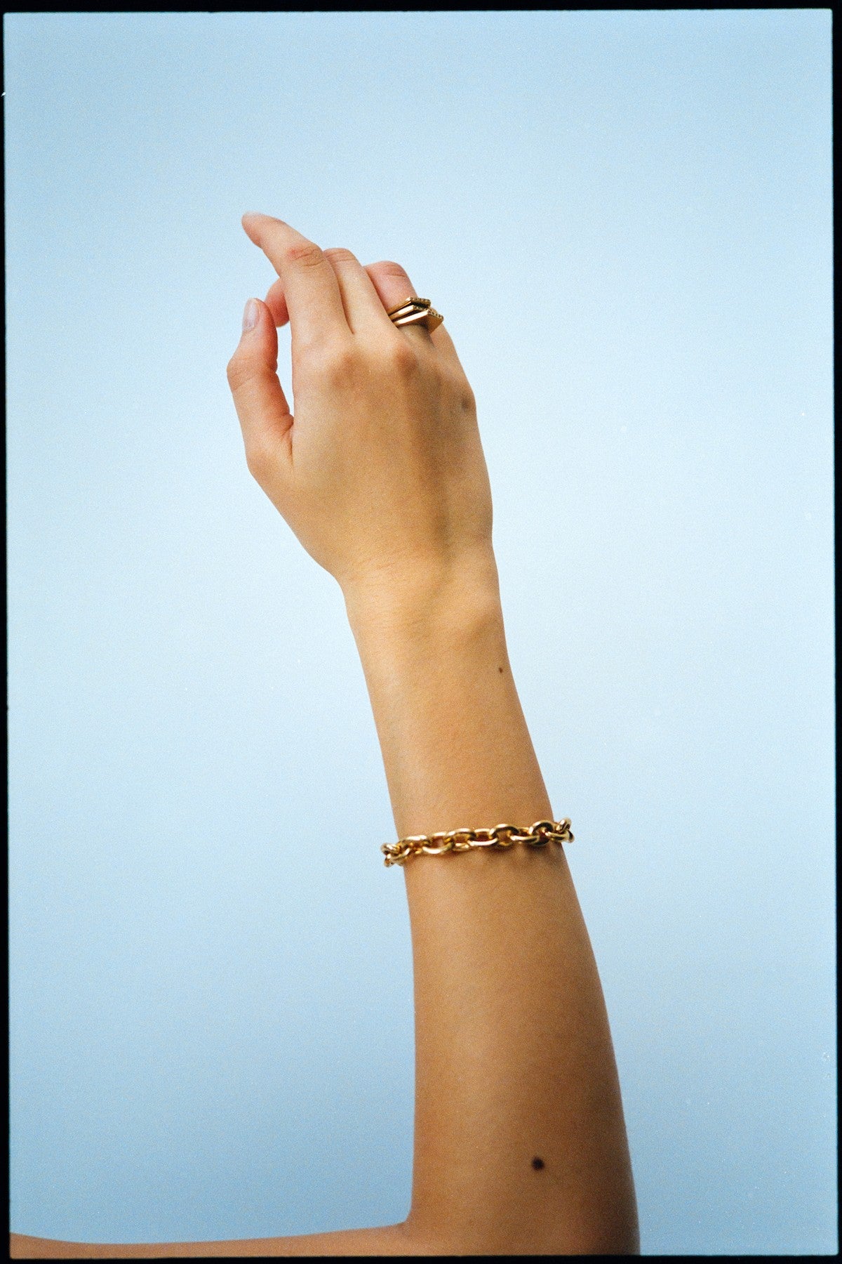 Diamond ring large - Rabens Momento I Gold w/ Champaign diamond