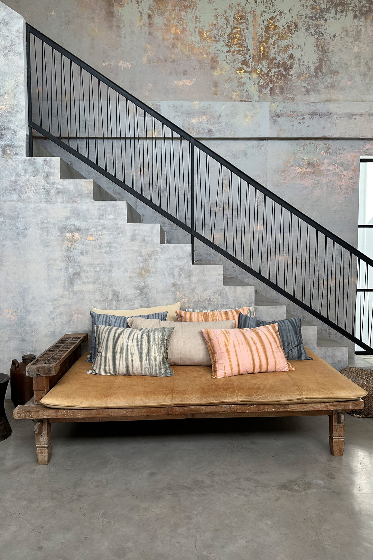 Tie Dye pillow - Pillow 50x70 cm I Grey Combo