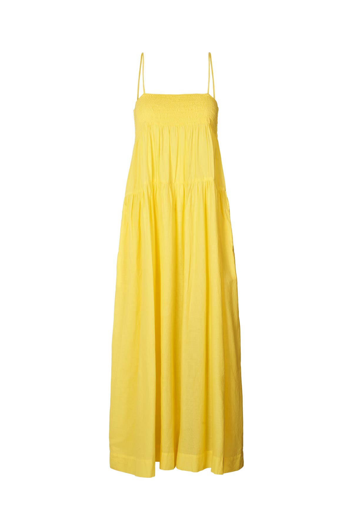 Dodo - Cotton smock tier dress I Sunshine yellow