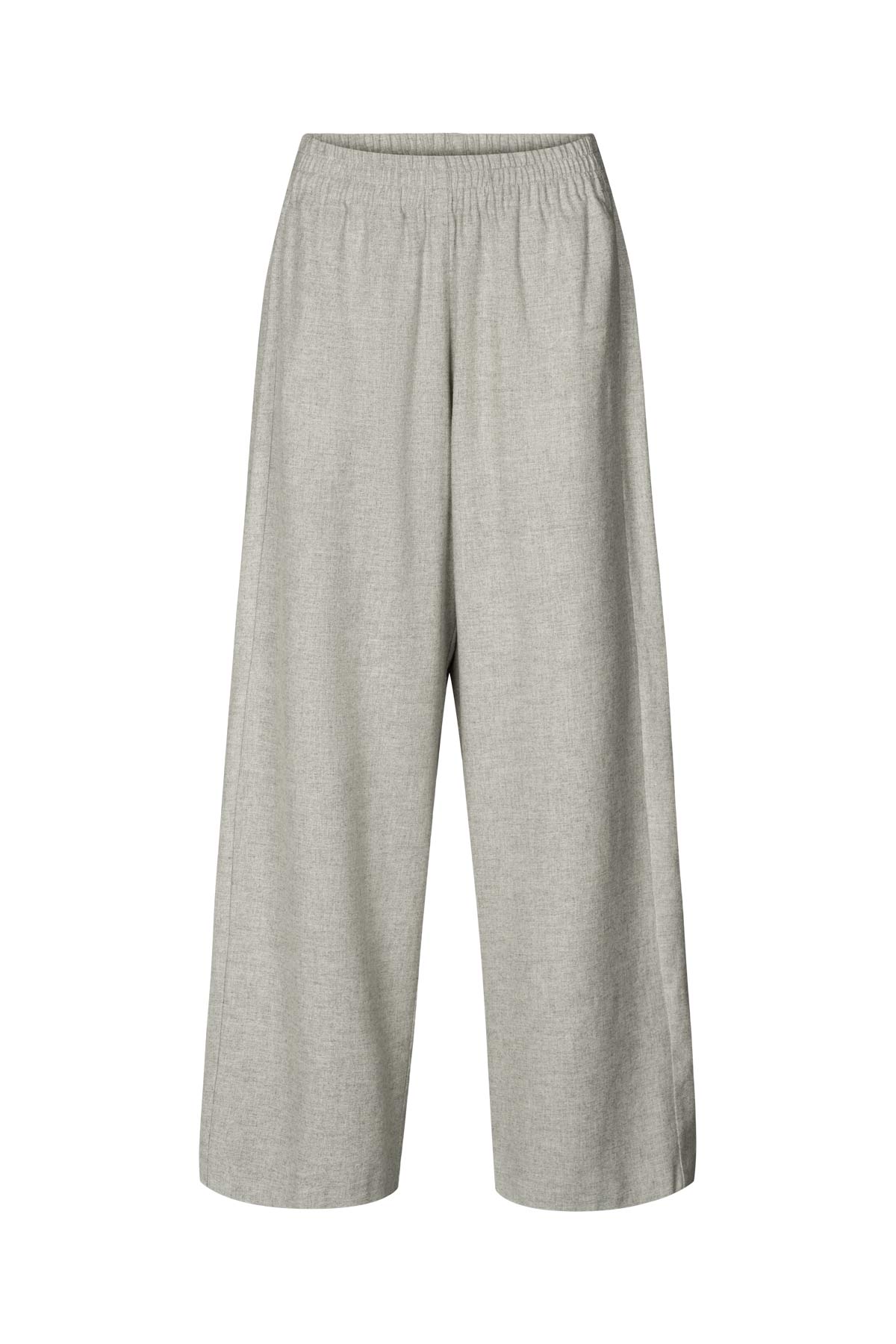 Everdeen - Drapy tailoring relaxed pants I Grey melange