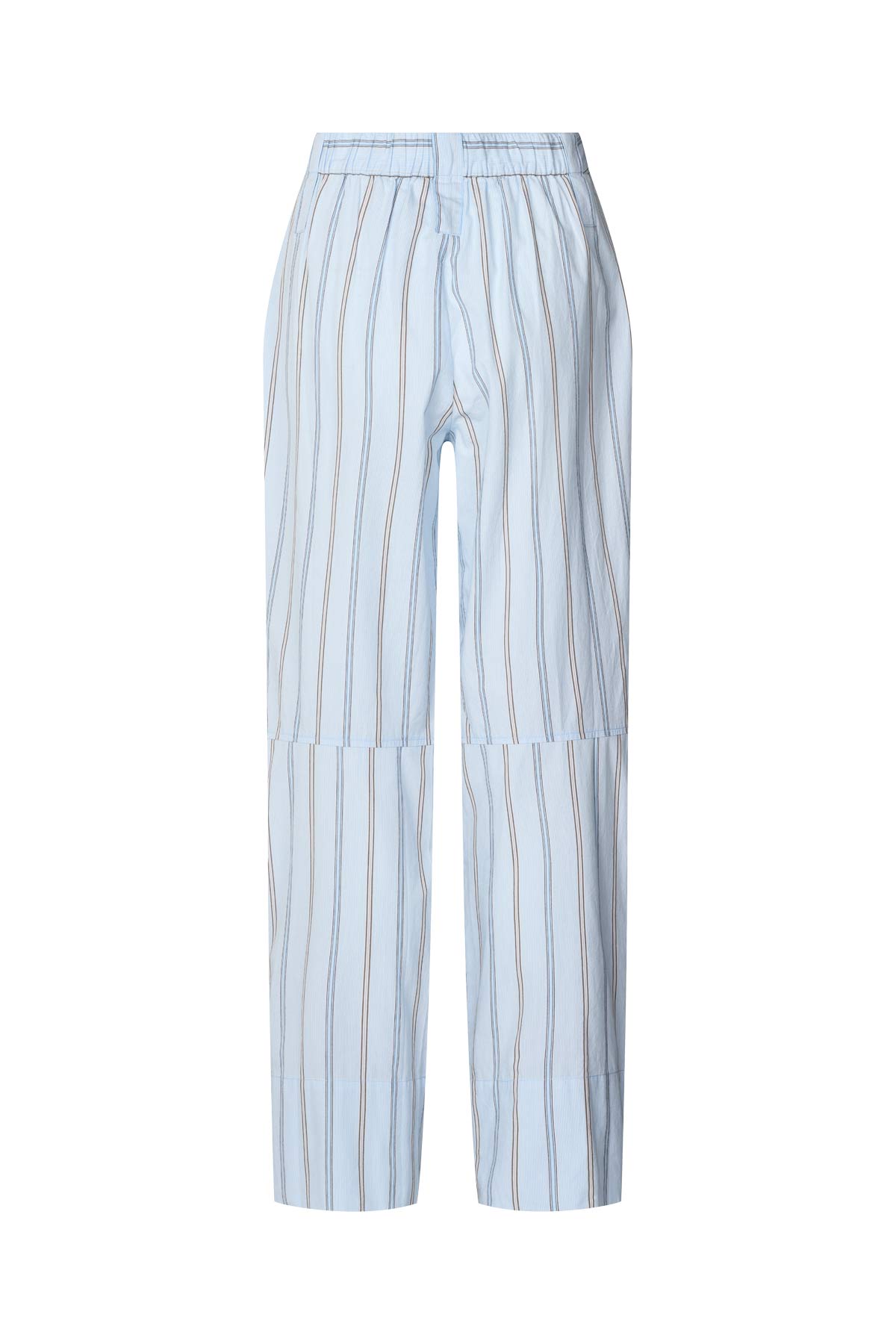Fresia - Reverse stripe military pants I Blue pyjama stripe
