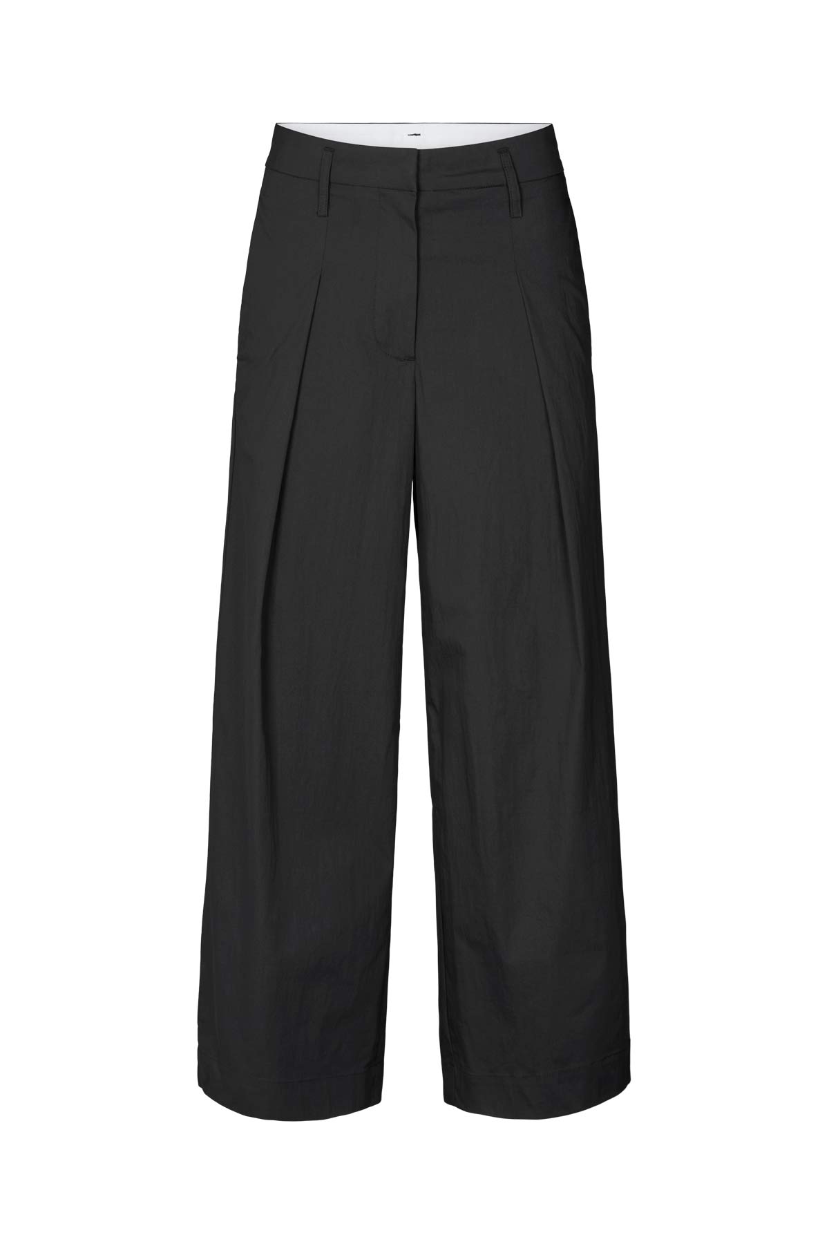 Enel - Papery parallel pants I Black