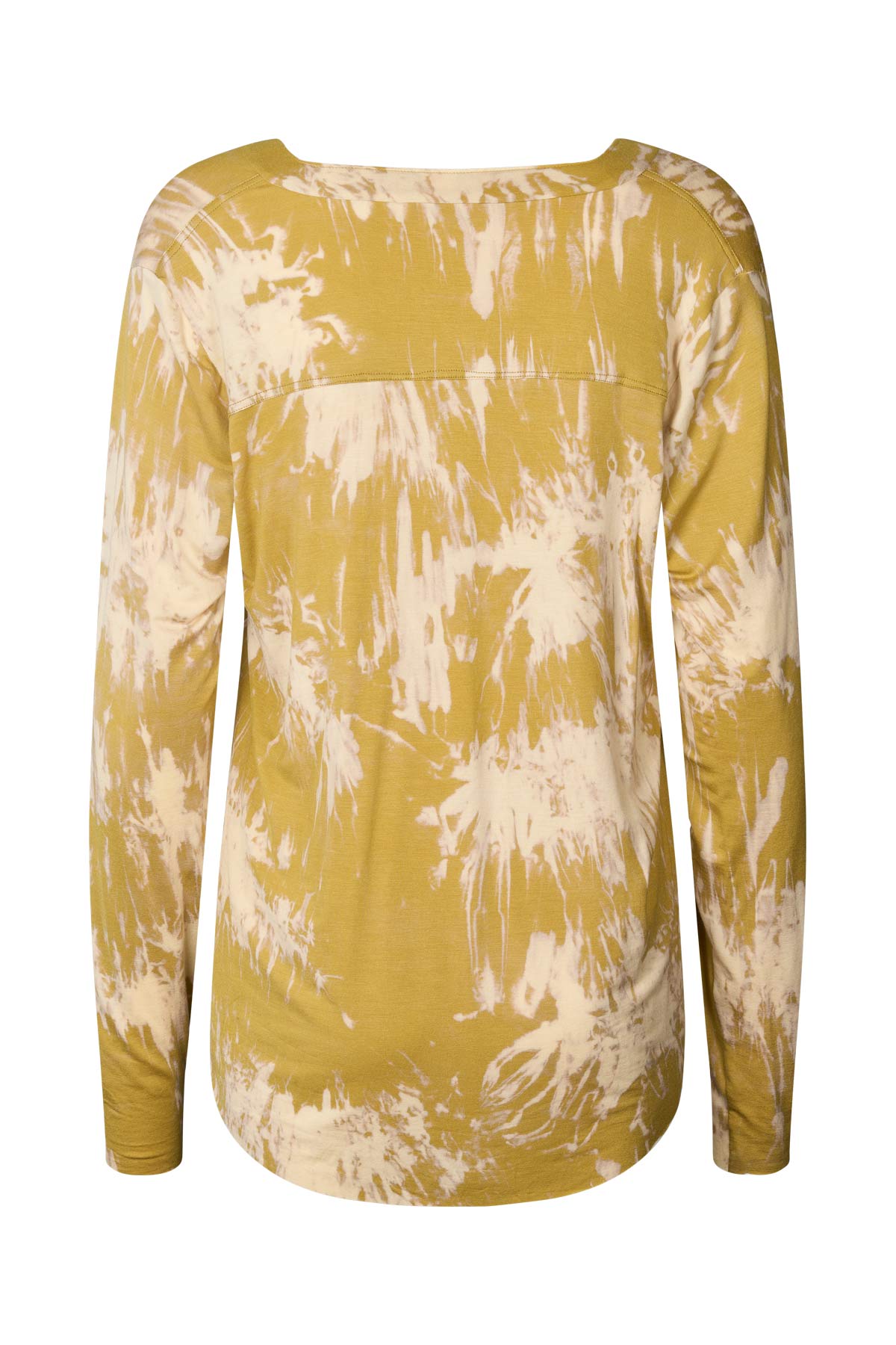 Matie - Misty placket long sleeve top I Golden mustard combo